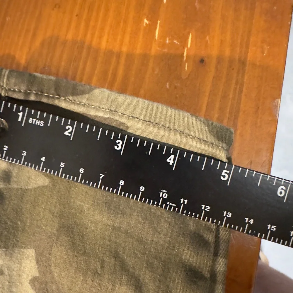 Levi's 711 Skinny Jeans Womens 31 Olive Green Camouflage Camo Military Utility